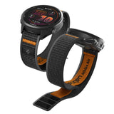 Spigen Athlex Air Universal Nylon Urrem (22mm) - Sort / Orange