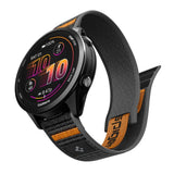 Spigen Athlex Air Universal Nylon Urrem (22mm) - Sort / Orange