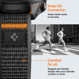 Spigen Athlex Air Universal Nylon Urrem (22mm) - Sort / Orange