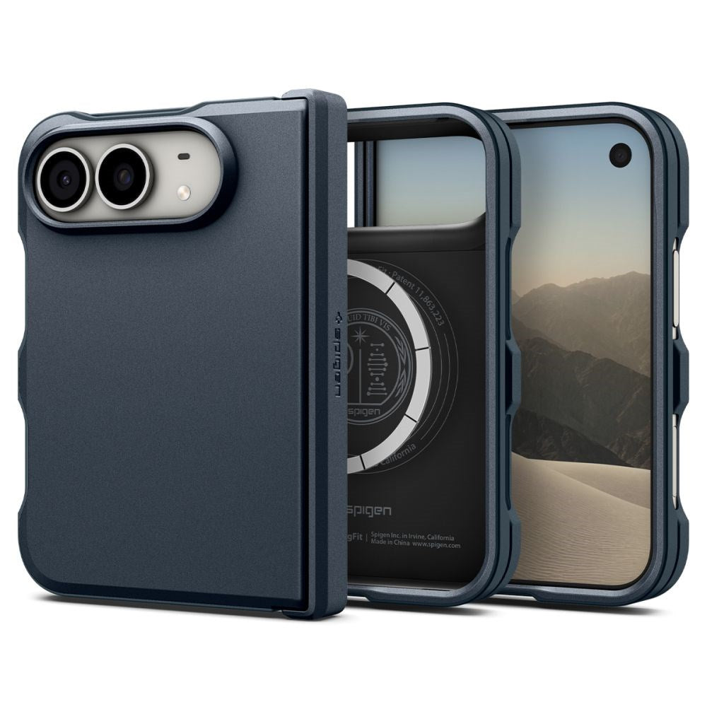 Spigen iPhone Duo Tough Amor Mag Mobil Cover - MagSafe Kompatibel - Blå