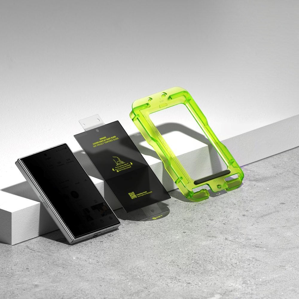 Ringke Samsung Galaxy Z Fold8 Cover Display Easy Slide Privacy Beskyttelsesglas - 2 stk - Gennemsigtig