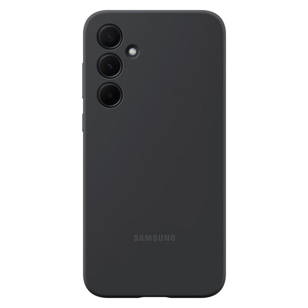 Originalt Samsung Galaxy A35 (5G) silikon bakdeksel - svart (EF-PA356TBEGWW))