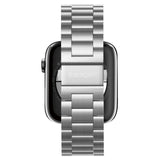 Apple Watch (42/44/SE/45/46/49 mm) Spigen Modern Fit Band - Stropp i rustfritt stål inkl. Pinner - Sølv