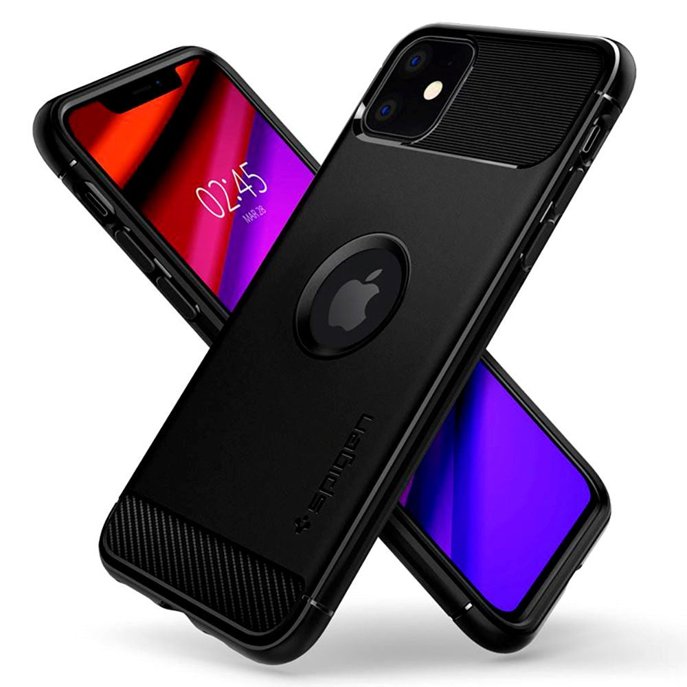 iPhone 11 Spigen Rugged Armor Bakdeksel - Svart