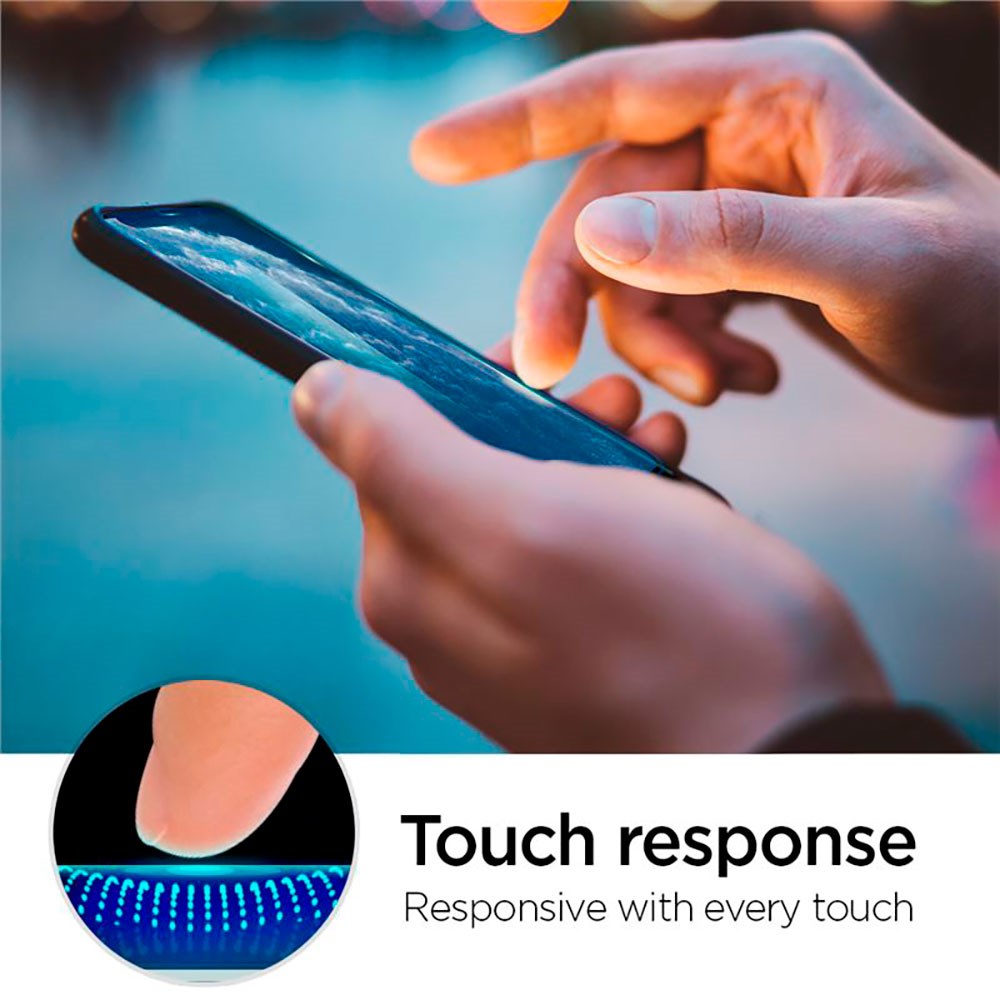 iPhone 11 Pro Spigen skjermbeskytter - Black Edge