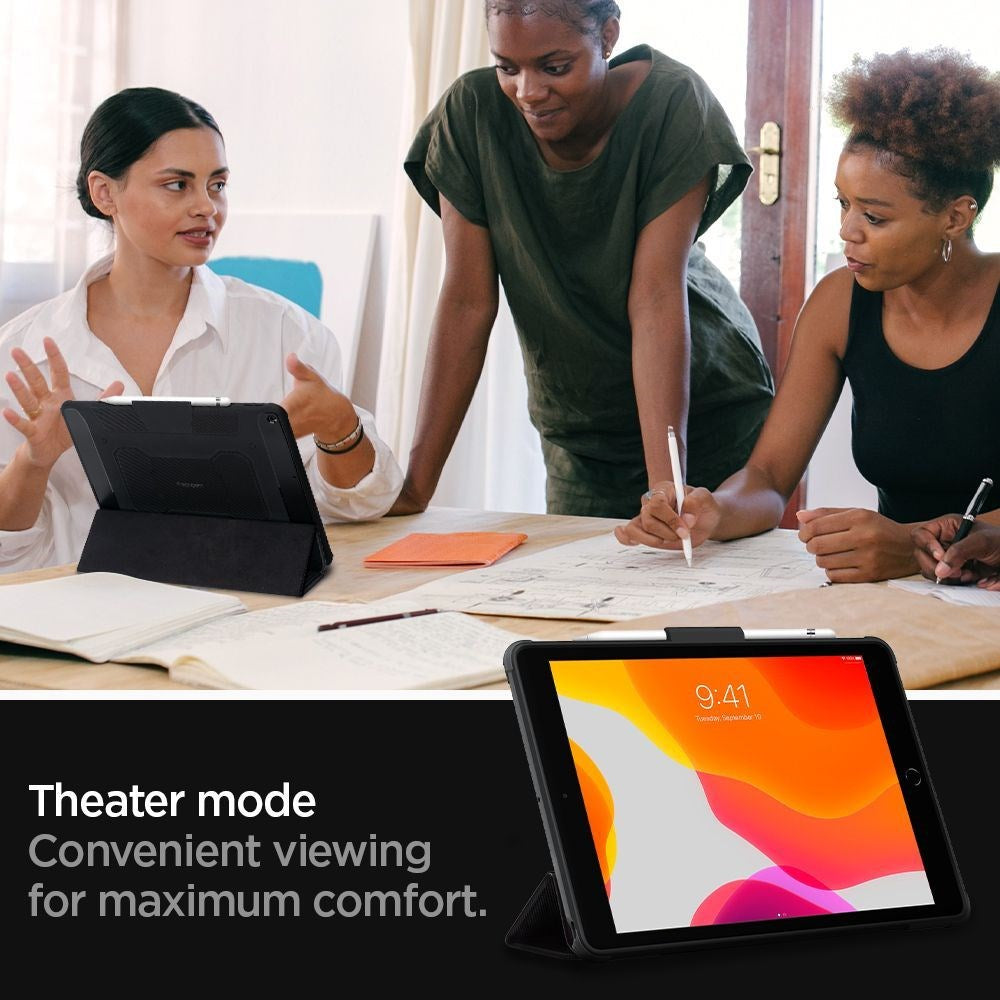 iPad 10.2" (2021 / 2020 / 2019) Spigen Rugged Armor Pro Cover - Sort