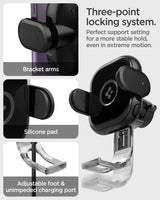 Spigen OneTap Universal 15W billader - Luftventil - Maks mobil: 64 - 92 mm - Svart