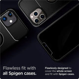 iPhone 12 / 12 Pro Spigen EZ Fit Glas.tR Skjermbeskytter 2. Del - Veskevennlig - Gjennomsiktig