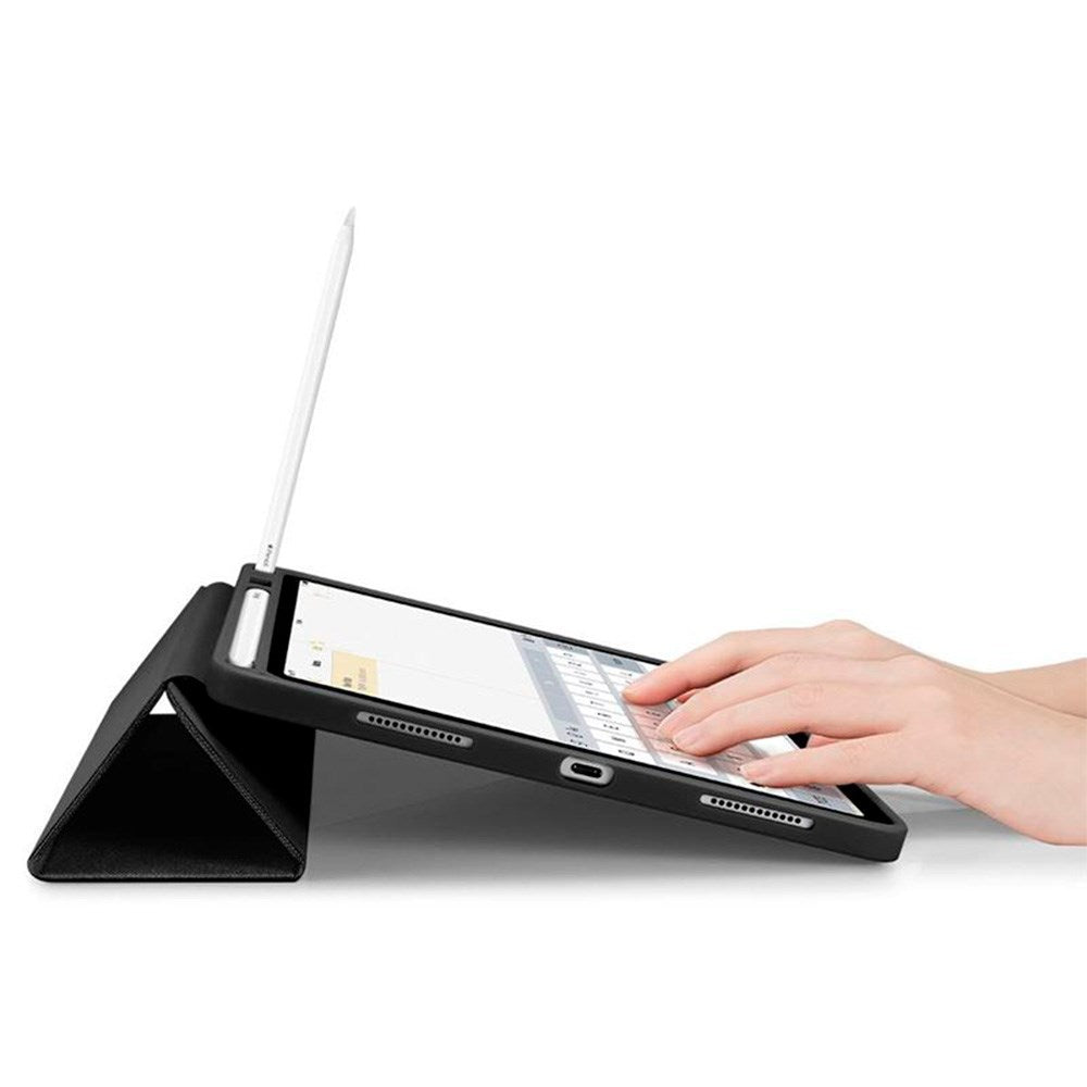 iPad Air 10.9-11" (2025-2020) Spigen Urban Fit Stof Flip Cover m. Pen Holder - Sort