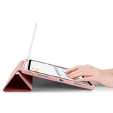 iPad Air 10.9-11" (2025-2020) Spigen Urban Fit Stof Flip Cover m. Pen Holder - Rose Gold