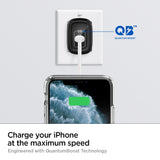 Spigen PowerArc ArcStation Pro 20W GaN Vegglader m. USB-C - Svart