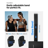 Spigen Dynamic Shield Running Armband m. 2 Lommer (Maks. Mobil: 195 x 113mm) - Svart