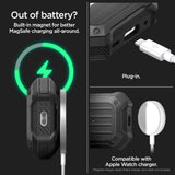 Spigen Though Armor Airpods Pro 2nd Gen Cover - MagSafe-kompatibel - w. Karabinhage - Svart