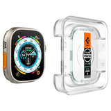 Spigen Apple Watch Ultra 1/2 (49 mm) EZ Fit GLAS.tR Skjermbeskytter - 2-Pack - Gjennomsiktig