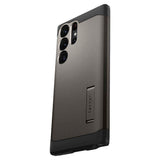 Samsung Galaxy S23 Ultra Spigen Tough Armor-deksel m. Stativ - Gunmetal