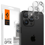 iPhone 16 Pro / 16 Pro Max / 15 Pro / 15 Pro Max / 14 Pro / 14 Pro Max Spigen Glass tR Optik Kameraglas - 2 stk - Gennemsigtig