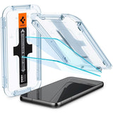 Samsung Galaxy S23 Spigen EZ Fit Glas.tR Skærmbeskyttelse 2. Stk - Case Friendly - Gennemsigtig