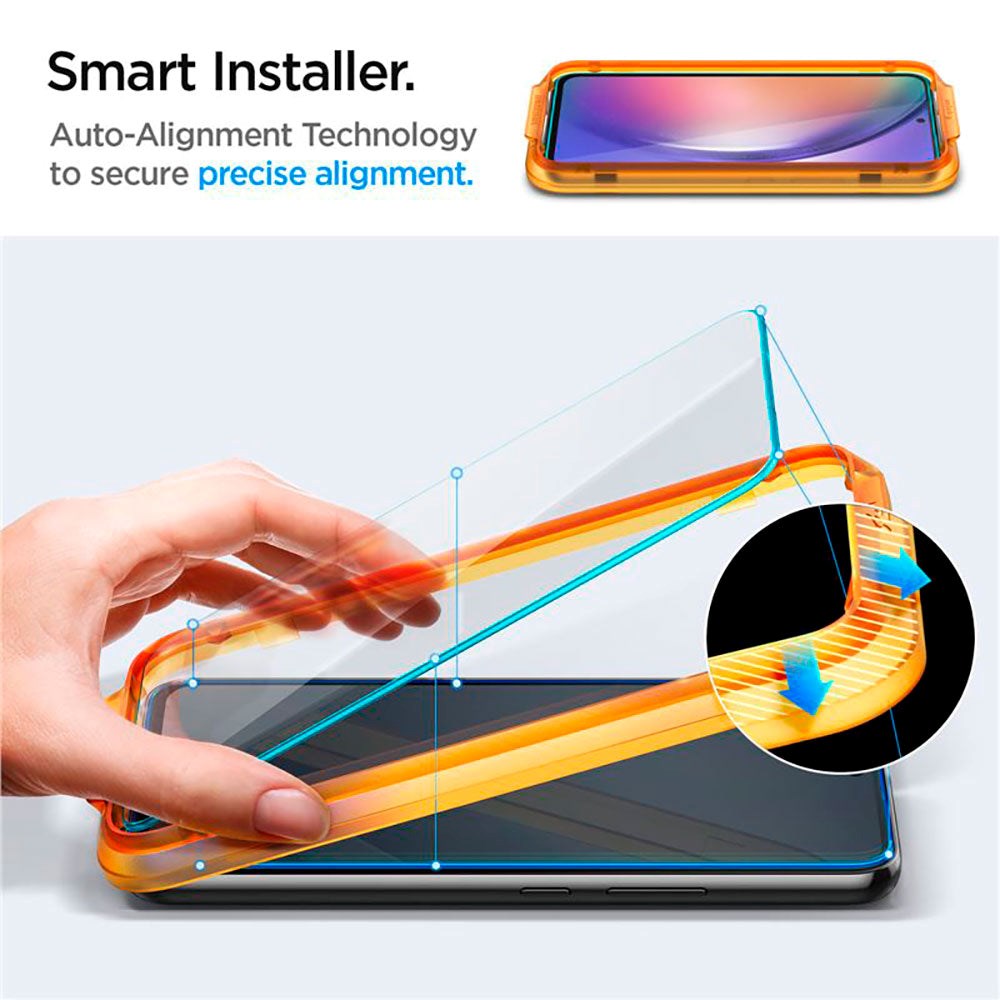 Samsung Galaxy A54 5G Spigen Skjermbeskytter - 2-Pack - Gjennomsiktig