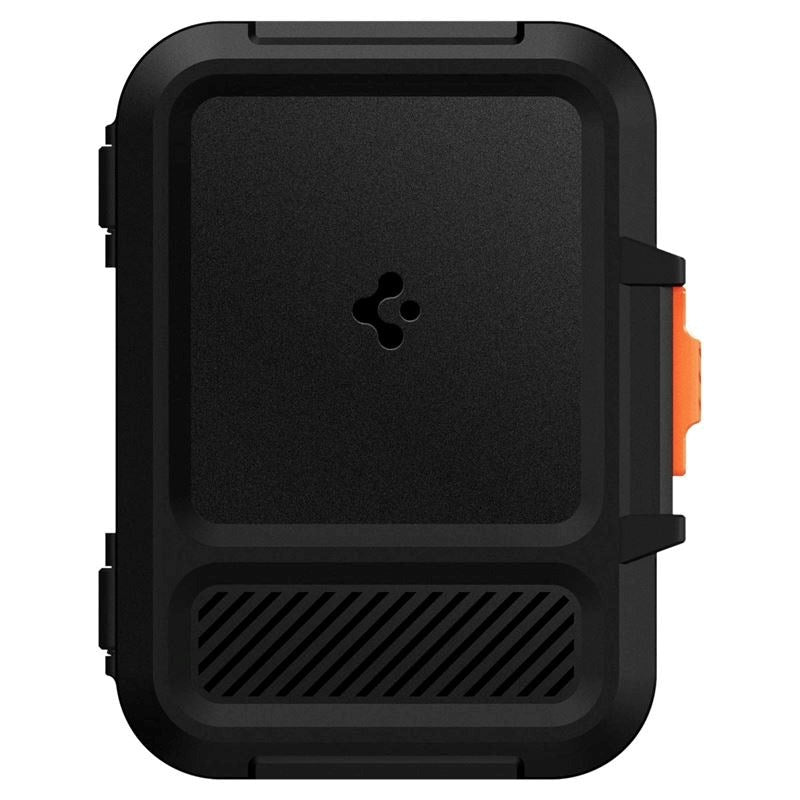 Spigen Lock Fit Hårdfør Magnetisk Kortholder - MagSafe Kompatibel - Sort / Orange