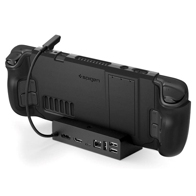 Spigen Valve Steam Deck Thin Fit Cover - inkl. Innebygd støttestøtte - svart