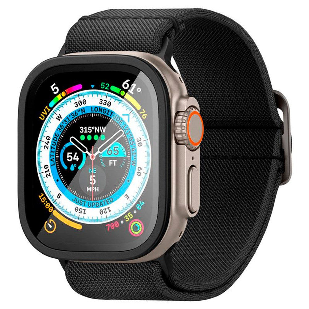 Apple Watch Ultra 1/2 (49 mm) Spigen Slim Pro GLAS.tR Skjermbeskytter - Svart