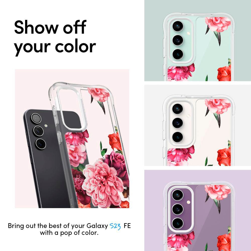 Samsung Galaxy S23 FE Cyrill Cecile Plastik Bagside Cover m. Strop - Rose Floral