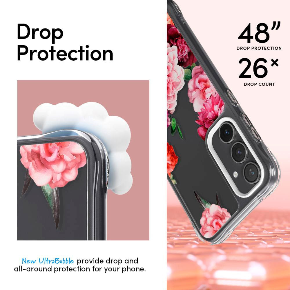 Samsung Galaxy S23 FE Cyrill Cecile Plastik Bagside Cover m. Strop - Rose Floral