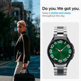 Spigen Samsung Galaxy Watch 6 Classic (47mm) Modern Fit Band - Rustfri Stål Rem inkl. Link Remover - Sølv