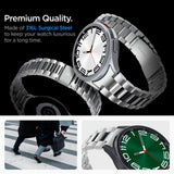 Spigen Samsung Galaxy Watch 6 Classic (47mm) Modern Fit Band - Rustfri Stål Rem inkl. Link Remover - Sølv