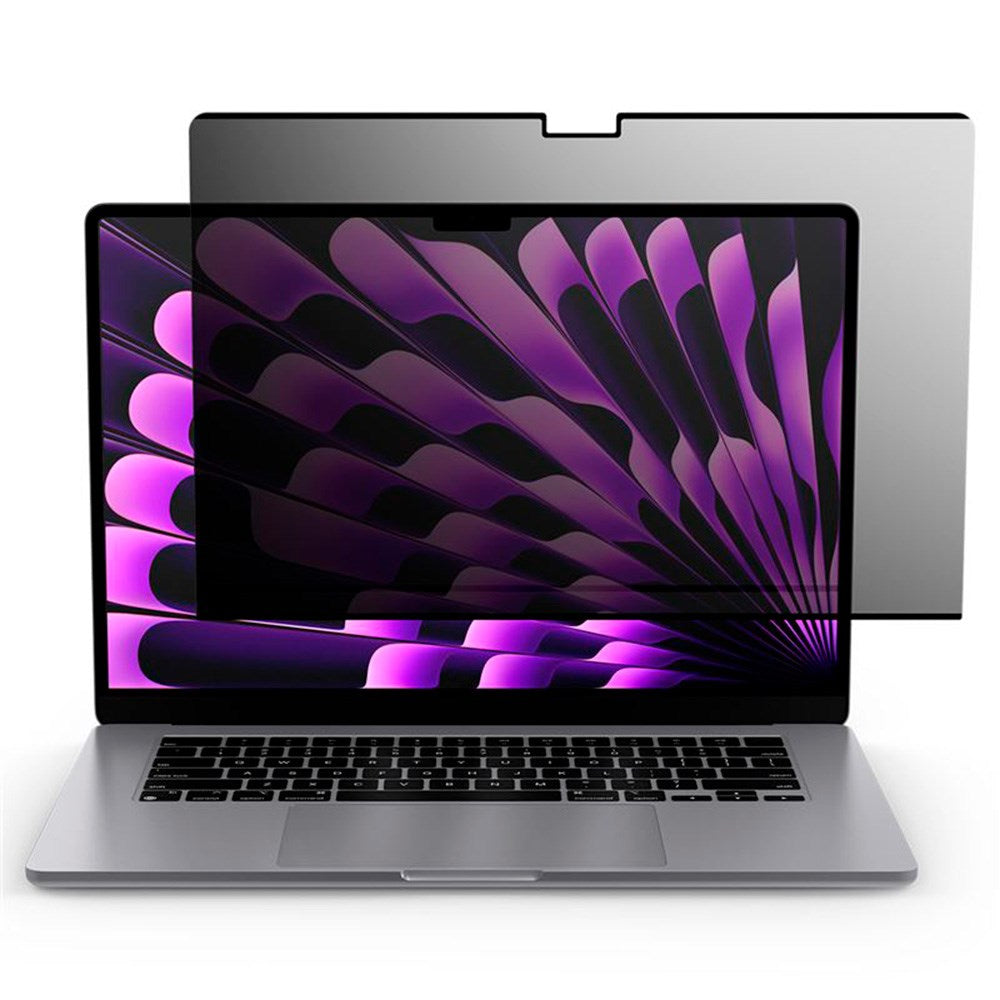 MacBook Air 15" M2/M3/M4 (2023-2025) Spigen SafeView Privacy skjermbeskytter - gjennomsiktig 