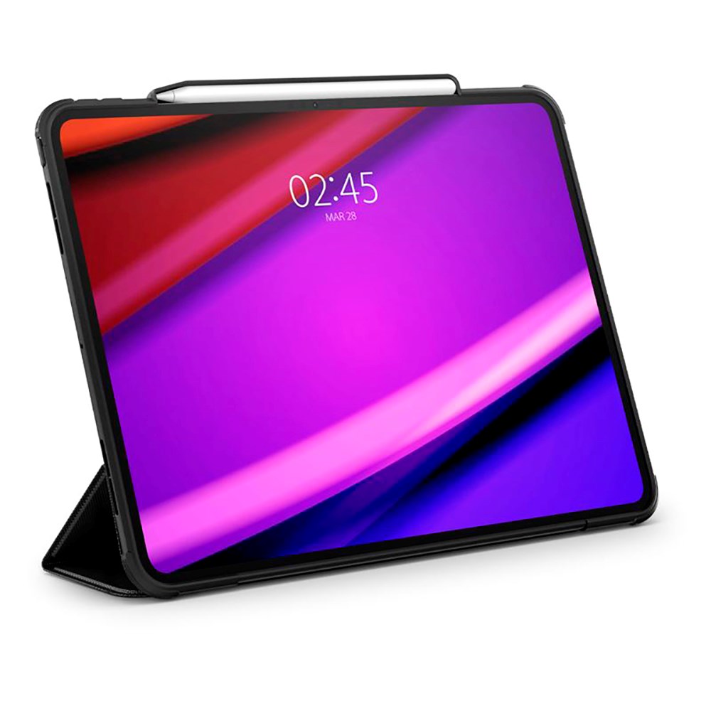iPad Pro 13" (2024) Spigen Rugged Armor Pro Flip Cover m. Apple blyantholder - svart