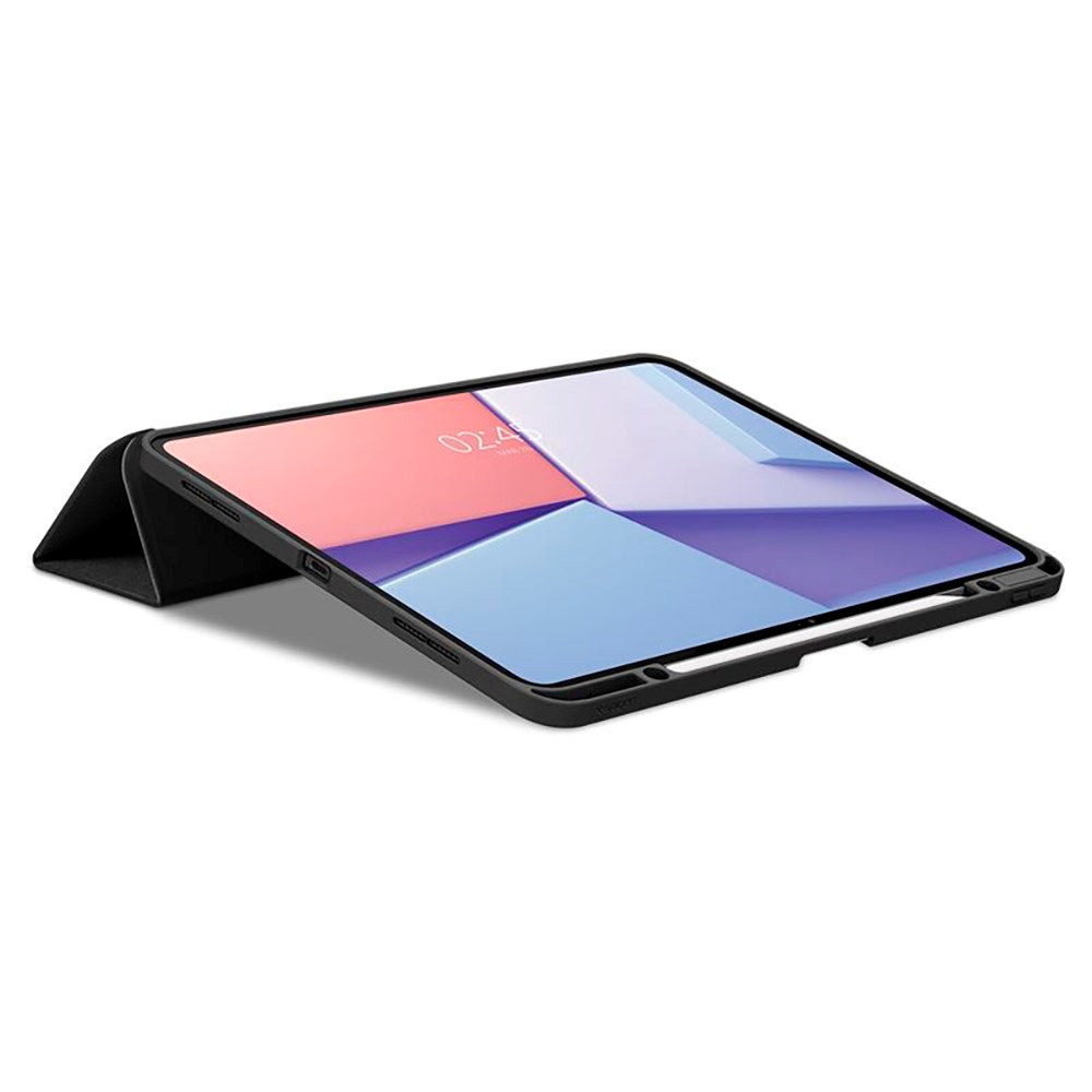 iPad Pro 13" (2024) Spigen Urban Fit Flip-deksel med penneholder - svart
