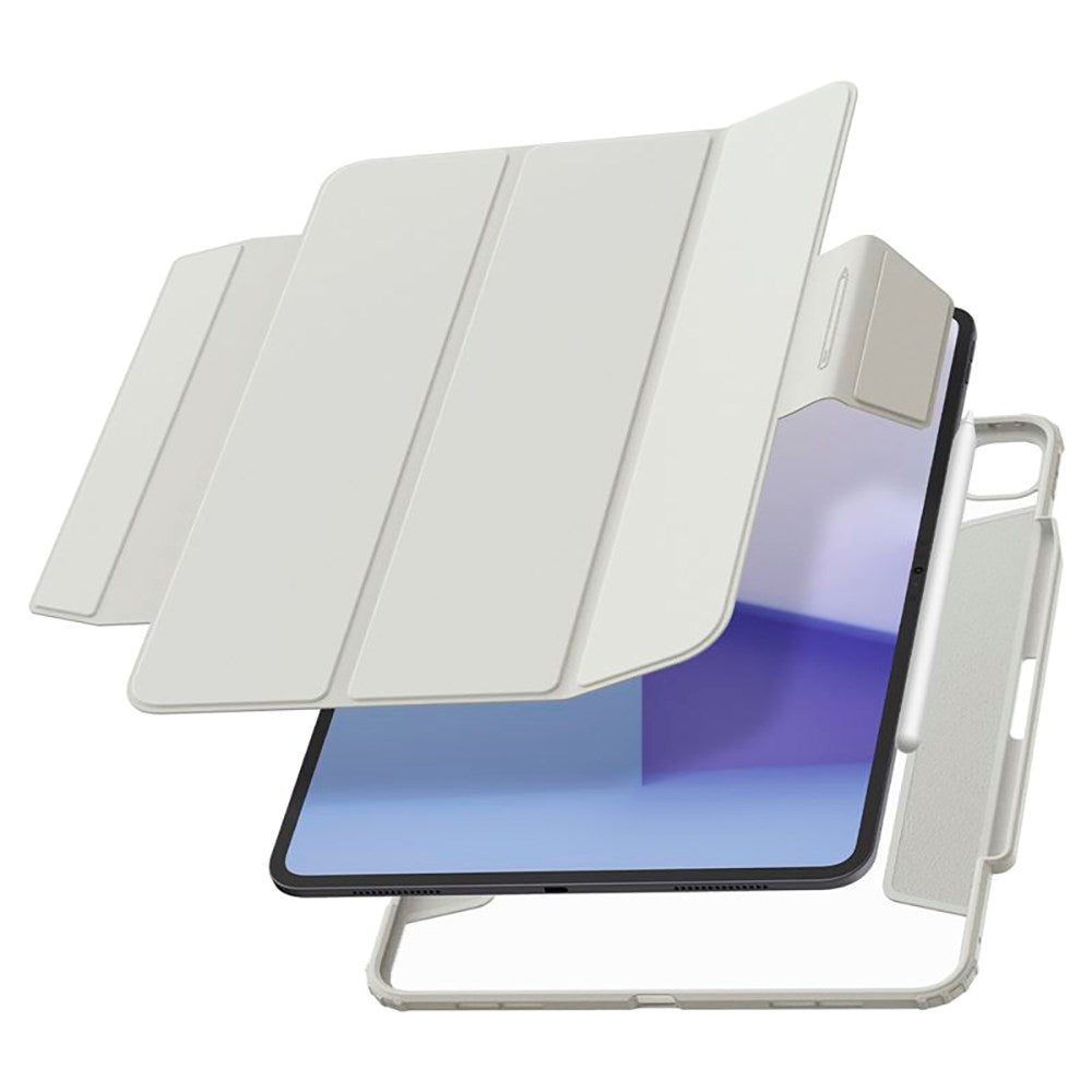 iPad Pro 13" (2025 / 2024) Spigen Air Skin Pro Læder Flip Cover - Grå