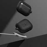 Ringke Samsung Galaxy Buds 3 / 3 Pro Onyx Magnetic Flexible Plastic Cover m. Karabinkrok - MagSafe-kompatibel - Svart