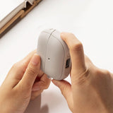 Ringke Samsung Galaxy Buds 3 / 3 Pro Onyx Magnetic Flexible Plastic Cover m. Karabinkrok - MagSafe-kompatibel - Grå