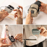 Ringke Samsung Galaxy Buds 3 / 3 Pro Onyx Magnetic Flexible Plastic Cover m. Karabinkrok - MagSafe-kompatibel - Grå