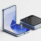 Samsung Galaxy Z Flip6 Ringke skjermbeskytter i herdet glass 3-i-1 pakke - 2 pakke - Gjennomsiktig