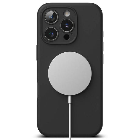 iPhone 16 Pro Max Ringke Silikon Bakdeksel - MagSafe kompatibel - Svart