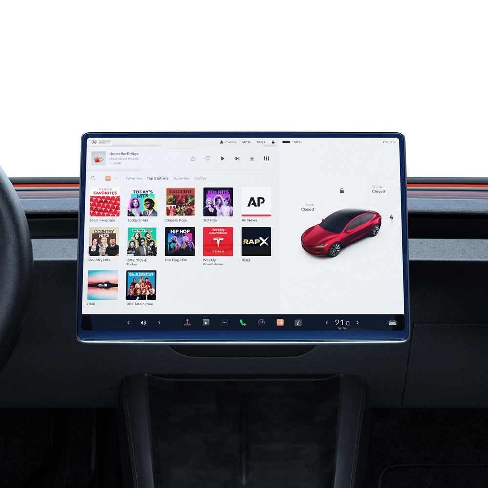 Spigen EZ Fit skjermbeskytter - Tesla Model 3 (2024) m. Monteringsramme - Gjennomsiktig