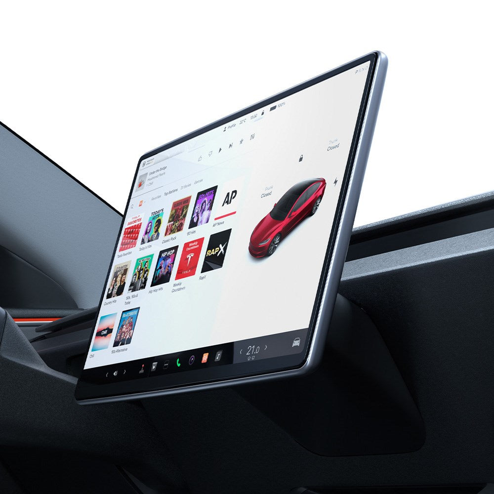 Spigen EZ Fit skjermbeskytter - Tesla Model 3 (2024) m. Monteringsramme - Gjennomsiktig