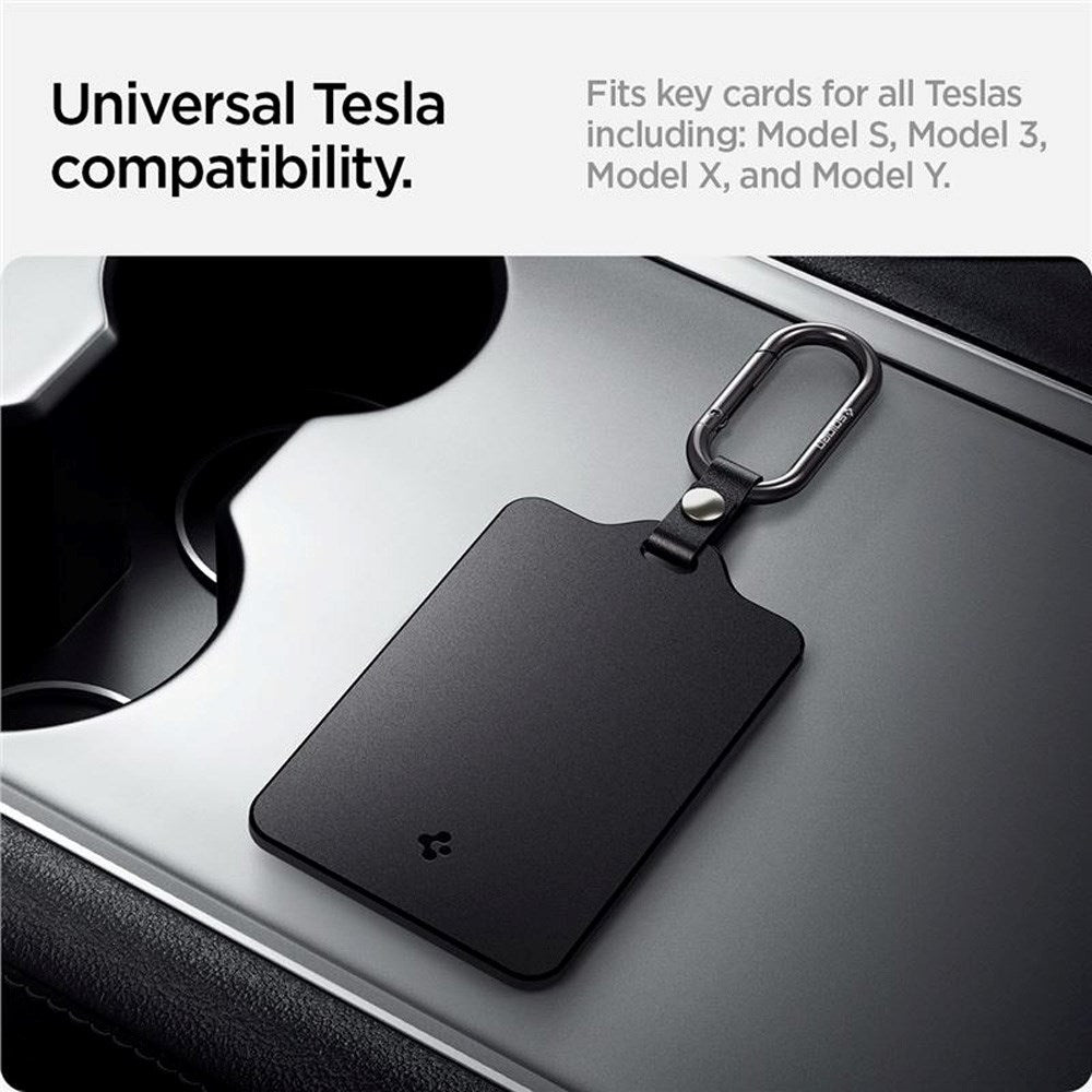 Spigen - Tesla Key Card Holder - Karabinkrok - 2-Pack - Svart