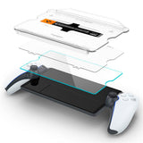Spigen Glass tR EZ Fit skjermbeskytter for PlayStation Portal Remote Player - Gjennomsiktig