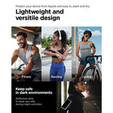 Spigen Universal Dynamic Shield Running Armband m. Plastvindu (maks. mobil: 6,9") - svart
