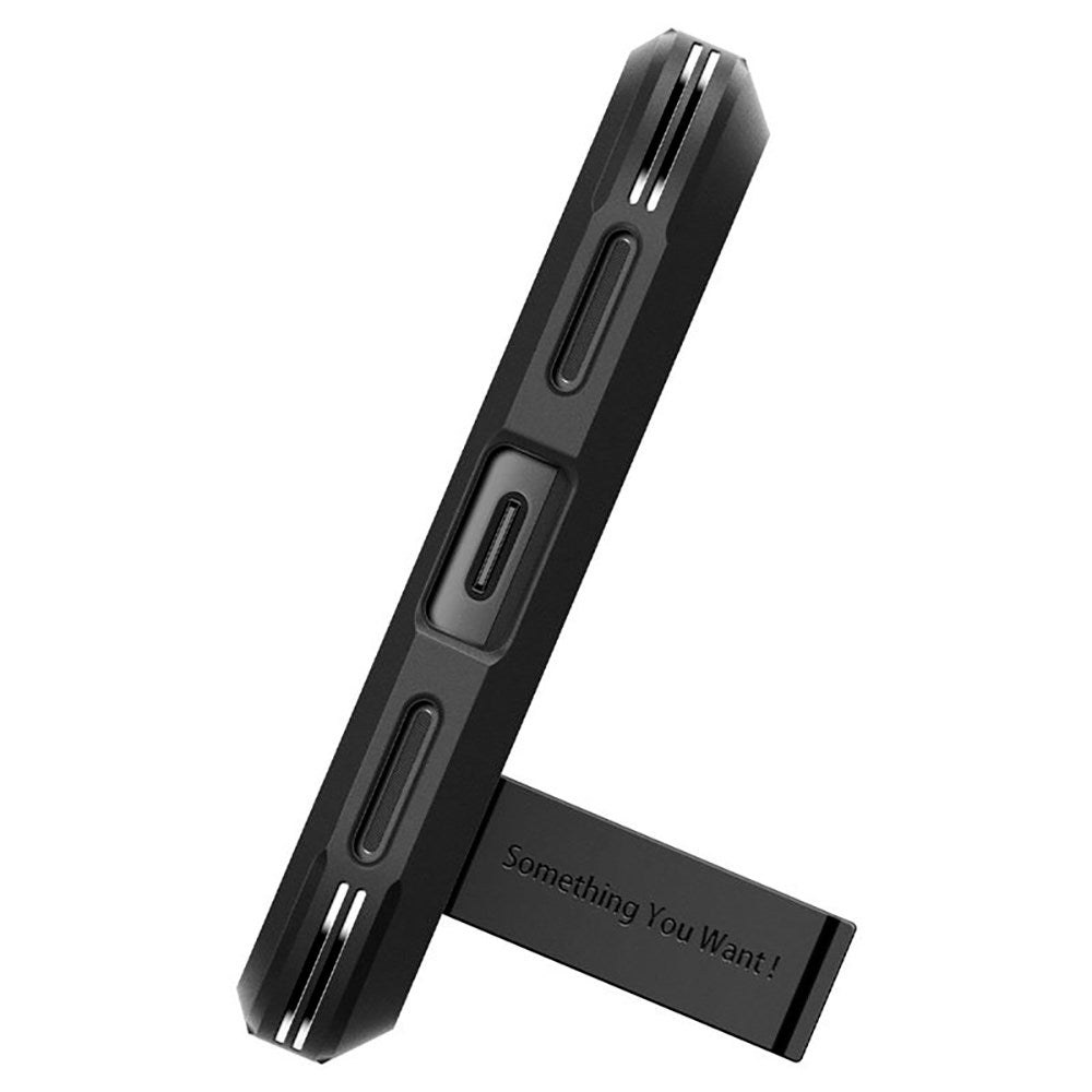 Google Pixel 8a Spigen Tough Armor Case m. Kickstand - Sort