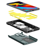 Samsung Galaxy S24 UItra Spigen Tough Armor Case m. Stativ - Grønn