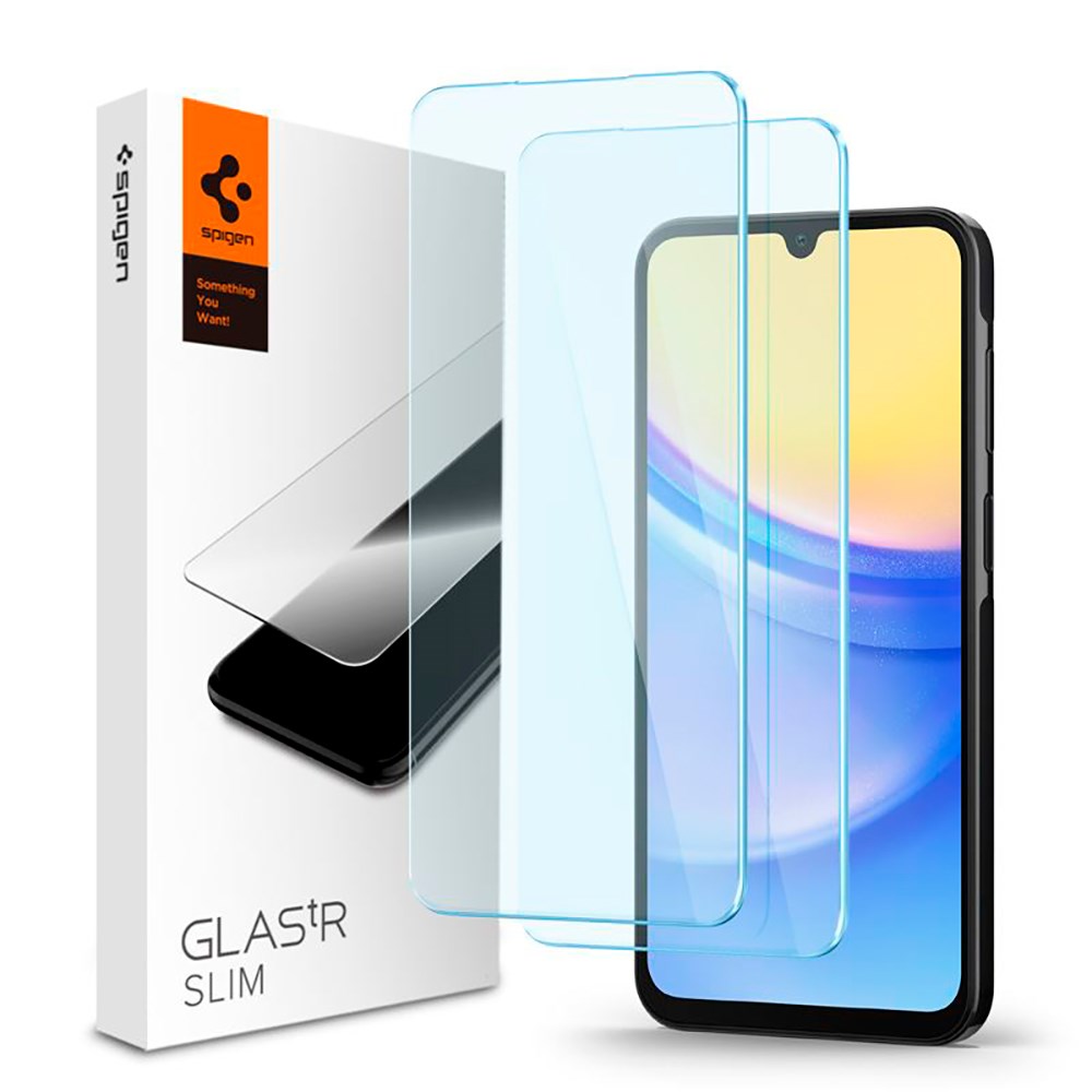 Samsung Galaxy A15 / A15 (5G) / A25 (5G) Spigen Glas.tr Skjermbeskytter - 2 stk. - Gjennomsiktig