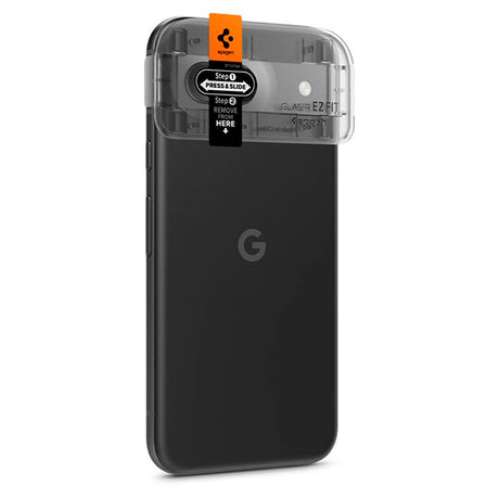 Google Pixel 8a Spigen kameralinsebeskytter - 2-pakning - svart / gjennomsiktig