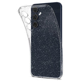 Samsung Galaxy A55 (5G) Spigen Liquid Crystal Glitter Bakdeksel - Gjennomsiktig