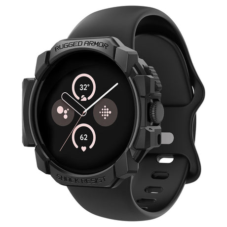 Google Pixel Watch 1 / 2 / 3 (41 mm) SPIGEN Rugged Armor-deksel - TPU-deksel - Svart