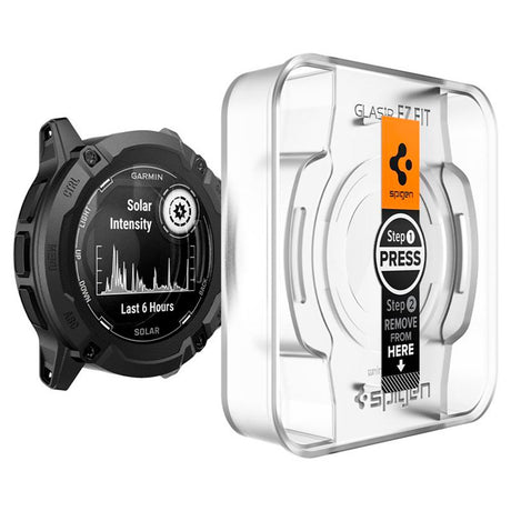 Garmin Instinct 2X Solar Spigen EZ Fit GLAS.tR Skjermbeskytter - 2-Pack - Gjennomsiktig